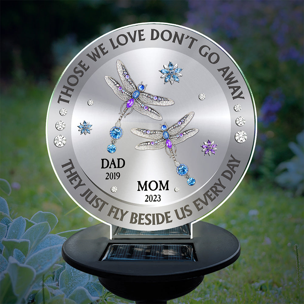 Those We Love Beside Us Every Day - Personalized Custom Solar Light