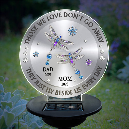 Those We Love Beside Us Every Day - Personalized Custom Solar Light