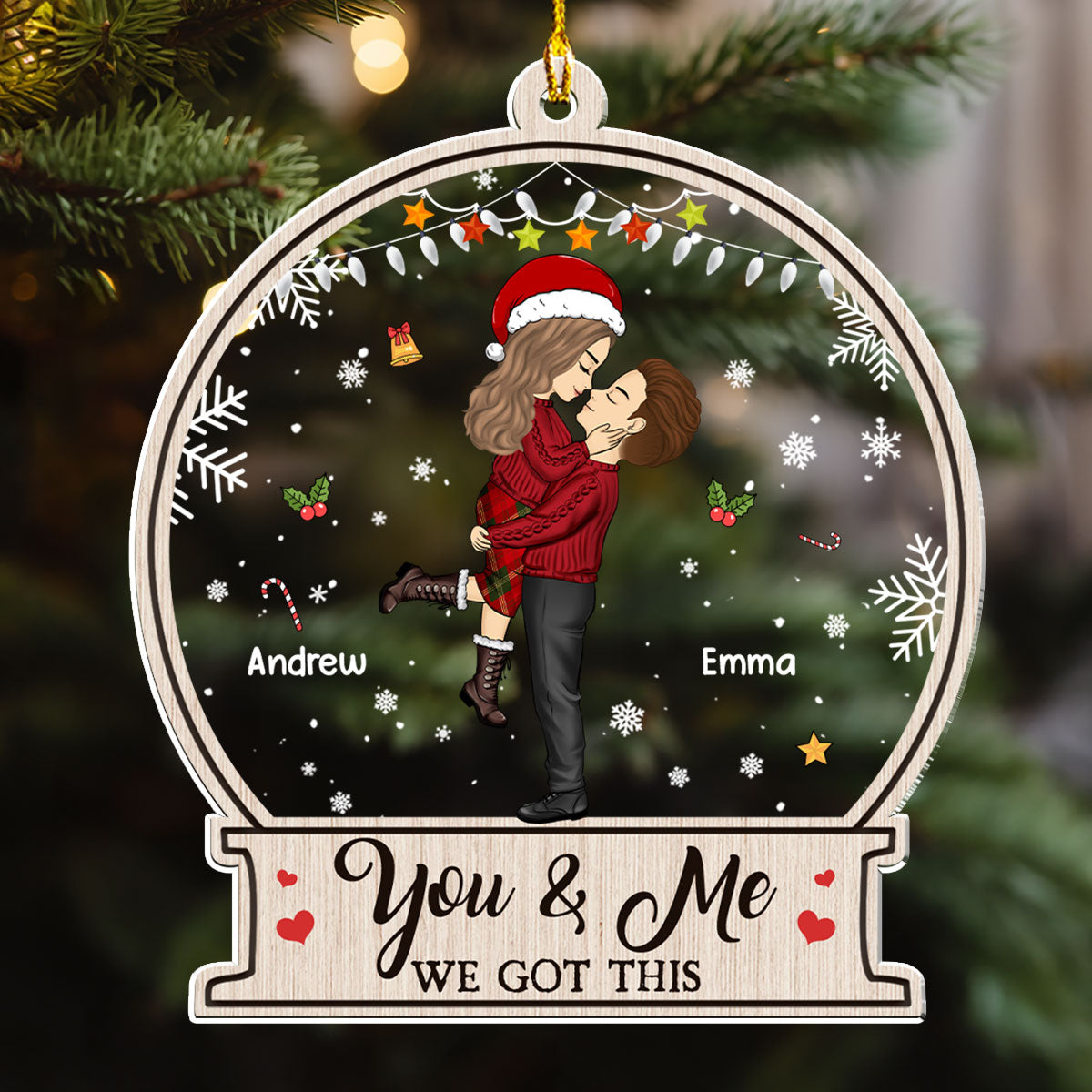 You & Me We Got This Christmas - Personalized Custom Acrylic Ornament
