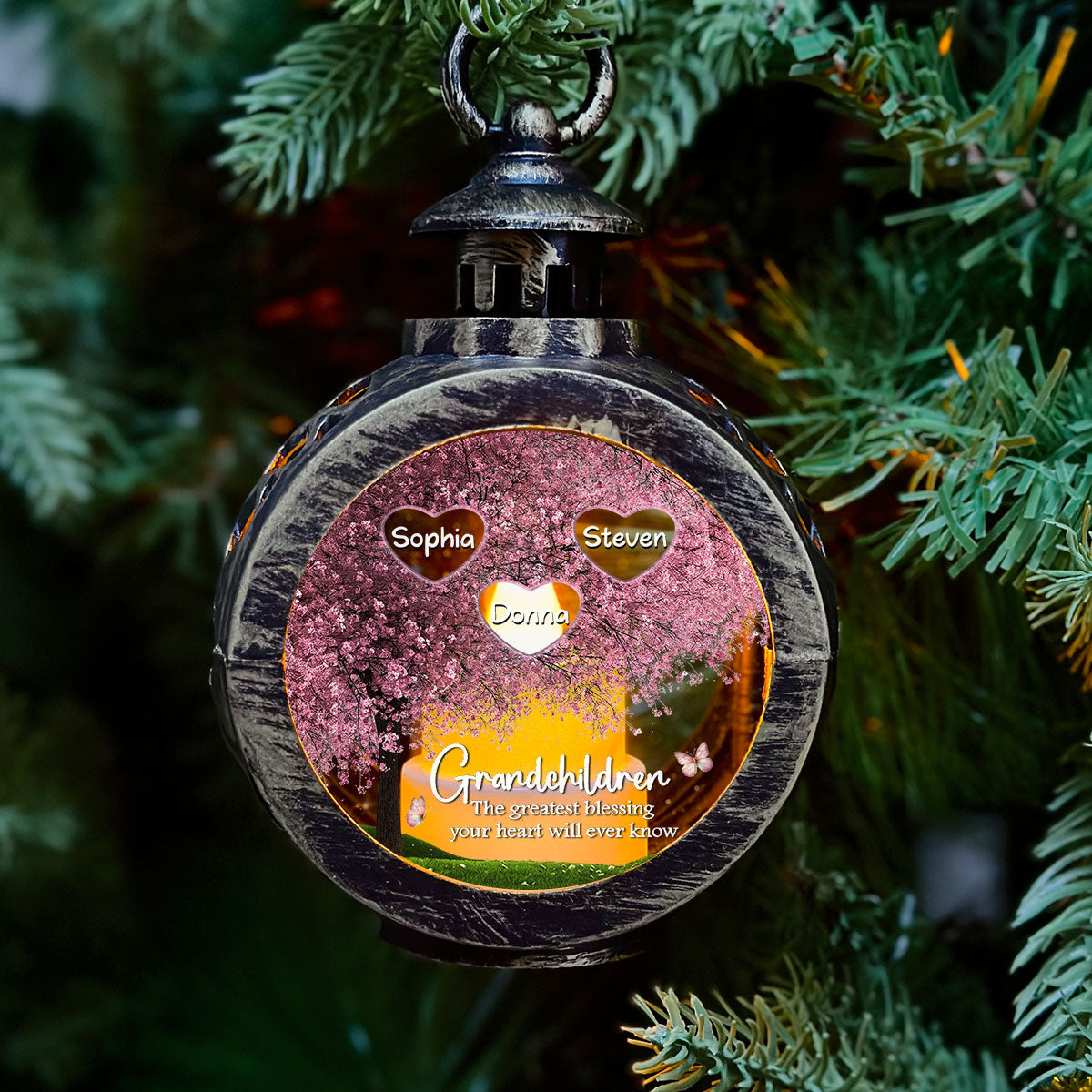 Fill A Place In Your Heart - Personalized Custom Christmas Lantern