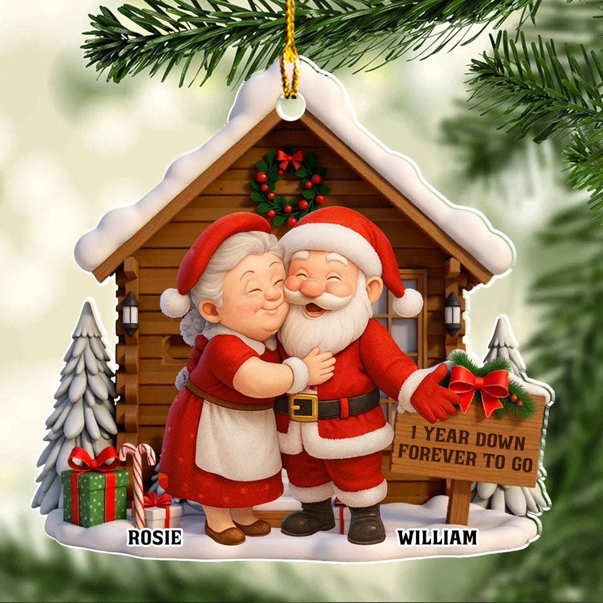 Forever To Go - Personalized Custom Acrylic Ornament