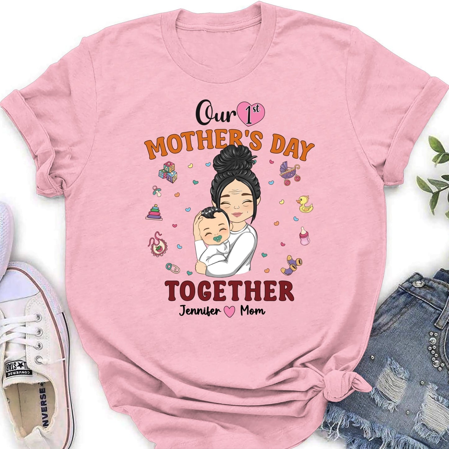1st Mothers Day Together - Personalized Custom Shirt