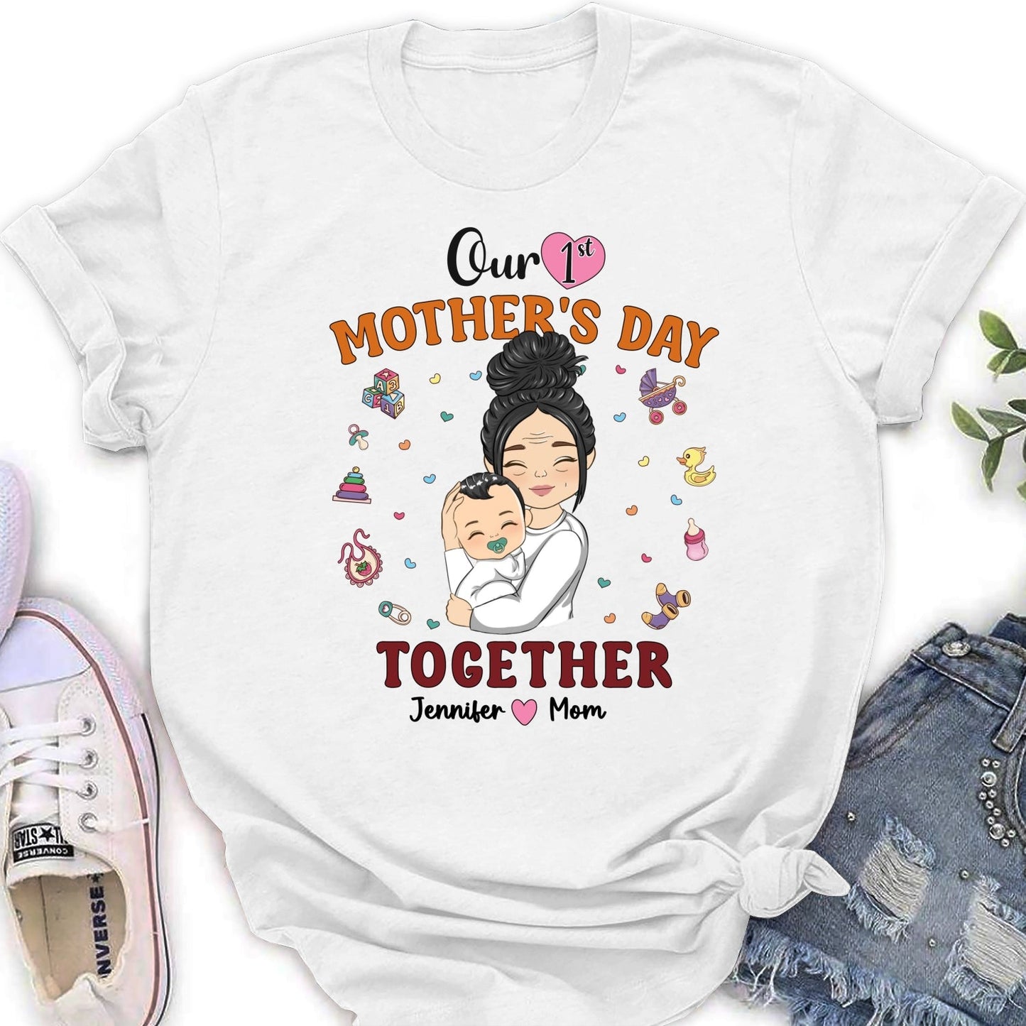 1st Mothers Day Together - Personalized Custom Shirt