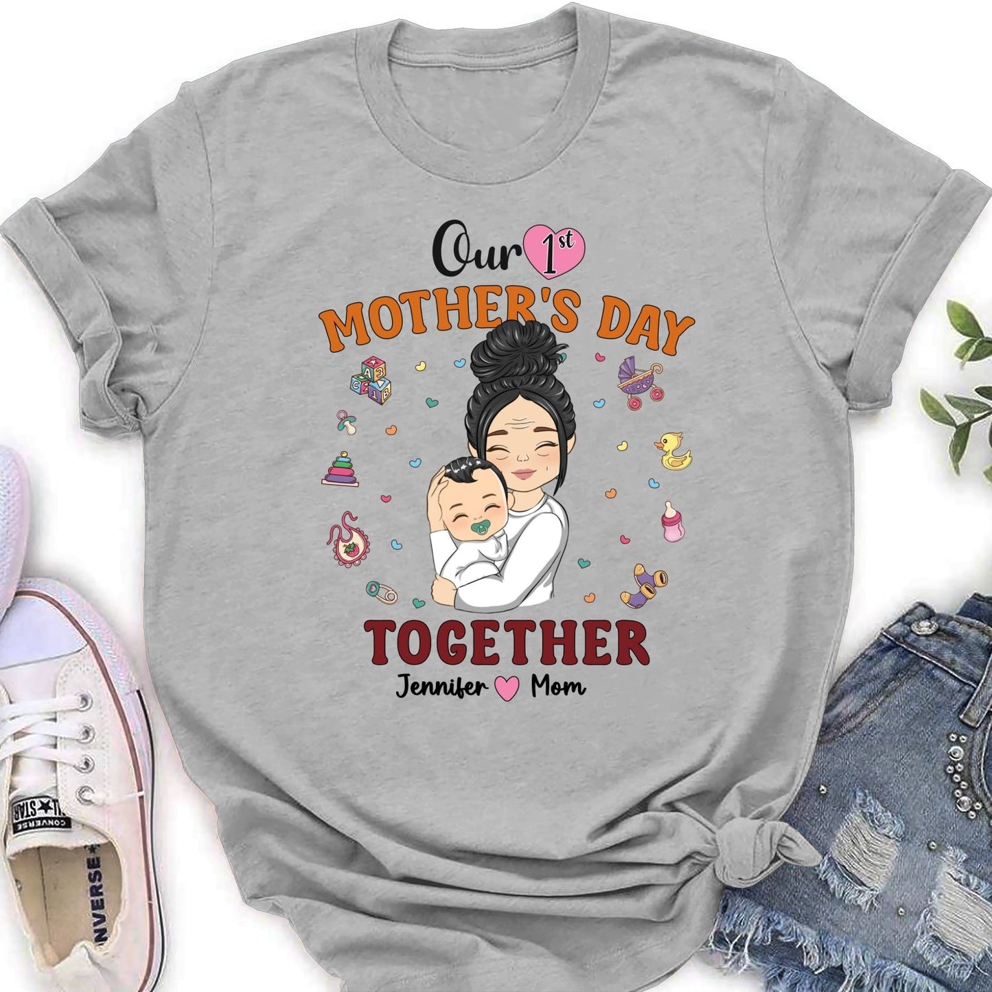 1st Mothers Day Together - Personalized Custom Shirt