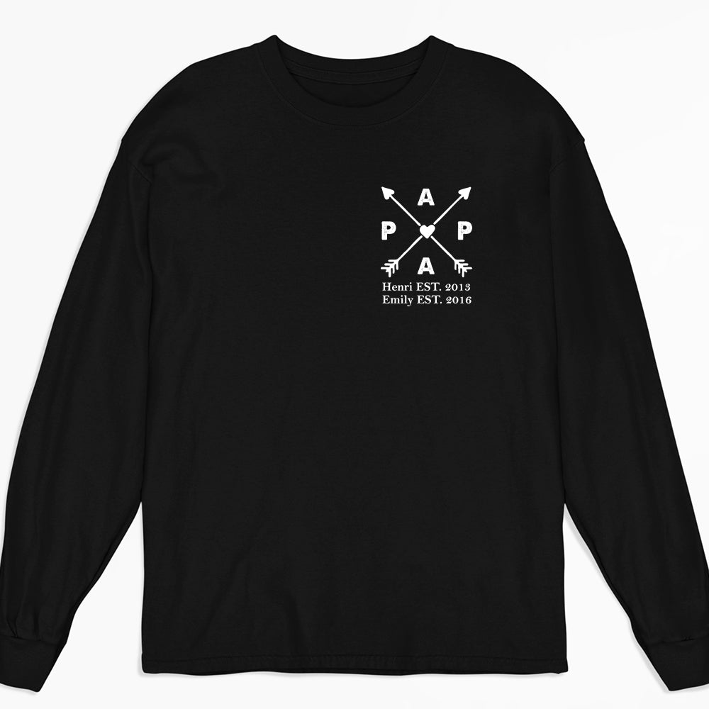 Best Papa Ever - Personalized Custom Shirt