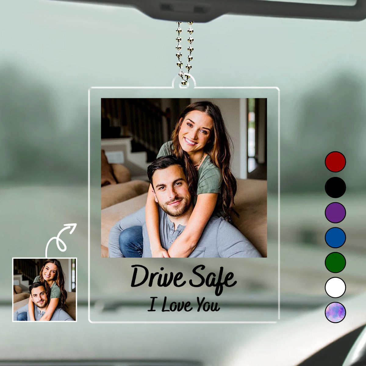 Drive Safe - Personalized Custom Car Ornament