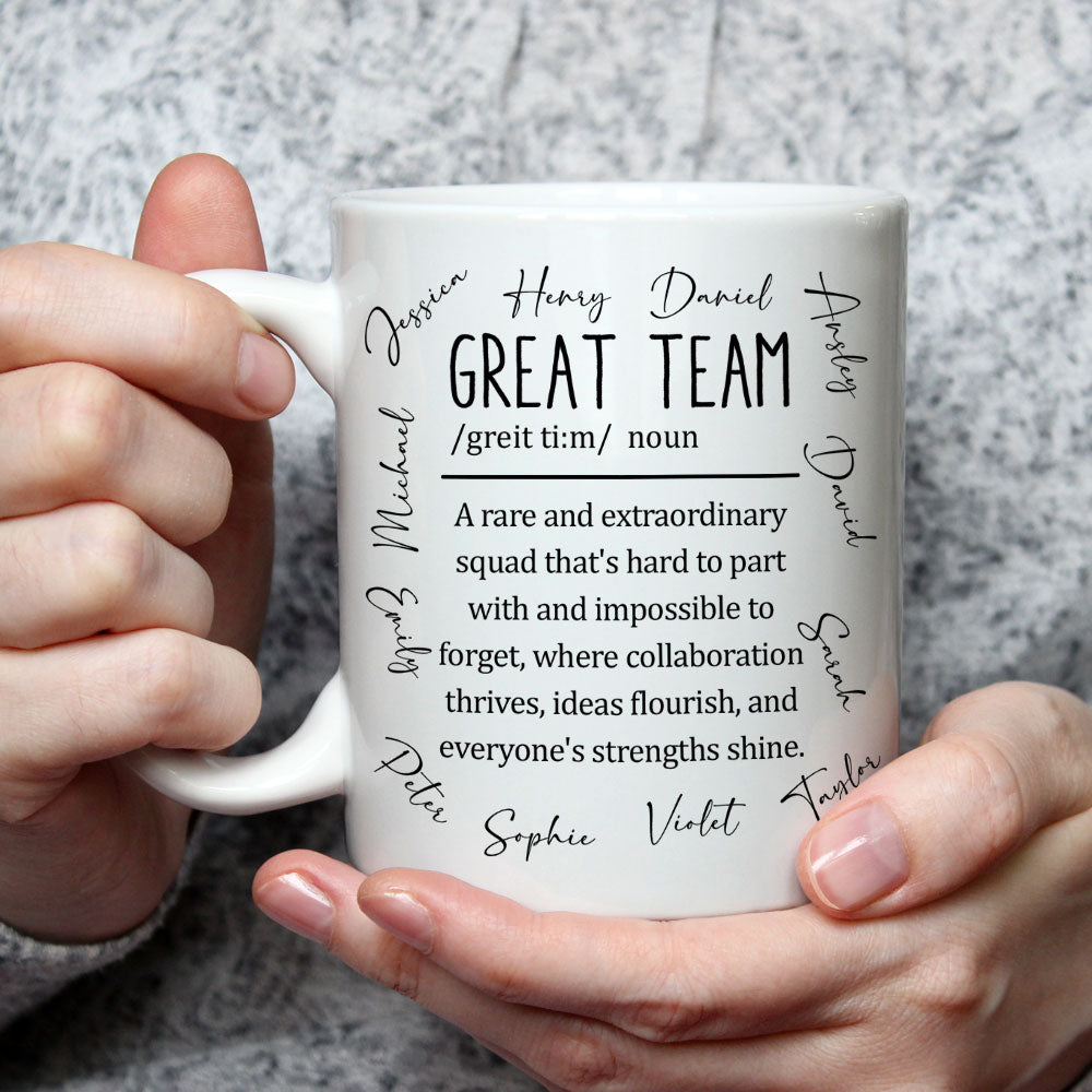 Great Team - Personalized Custom Coffee Mug