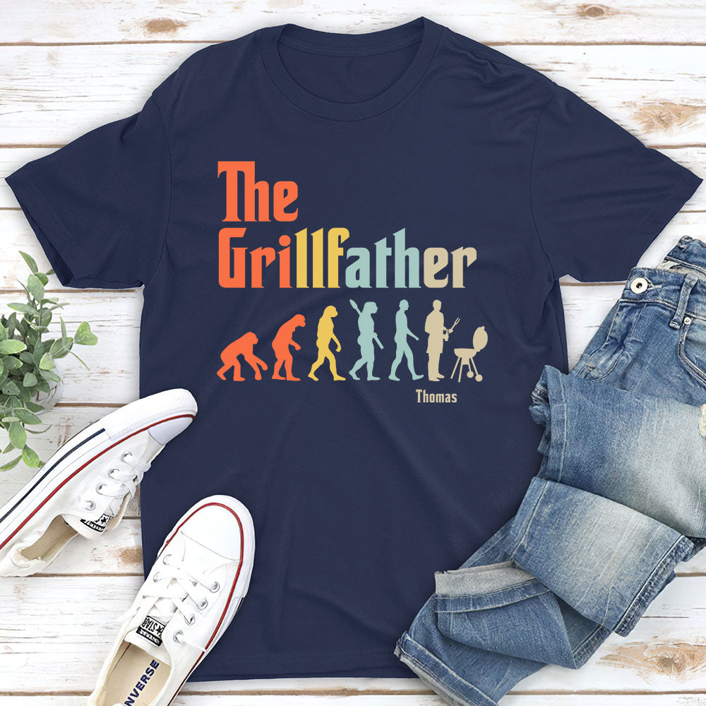 Grilling Dad Evolution - Personalized Custom Shirt