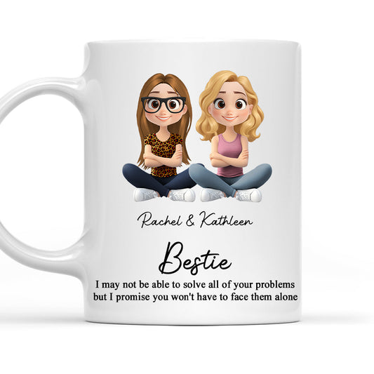 Friendship Forever Keepsake Cartoonize - Personalized Custom Coffee Mug