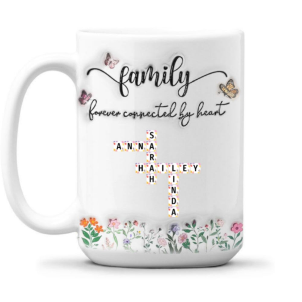 We Are Forever Connected at Heart - Personalized Custom 3D Inflated Effect Mug