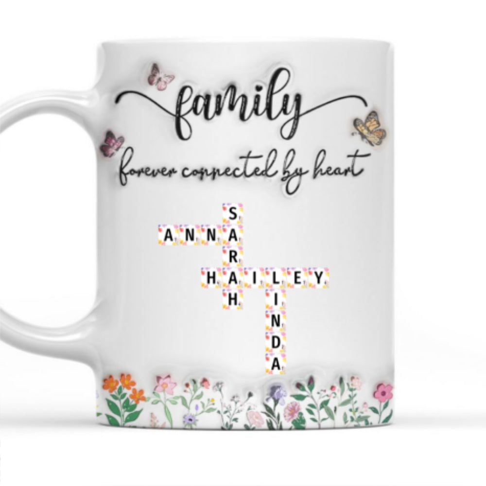 We Are Forever Connected at Heart - Personalized Custom 3D Inflated Effect Mug