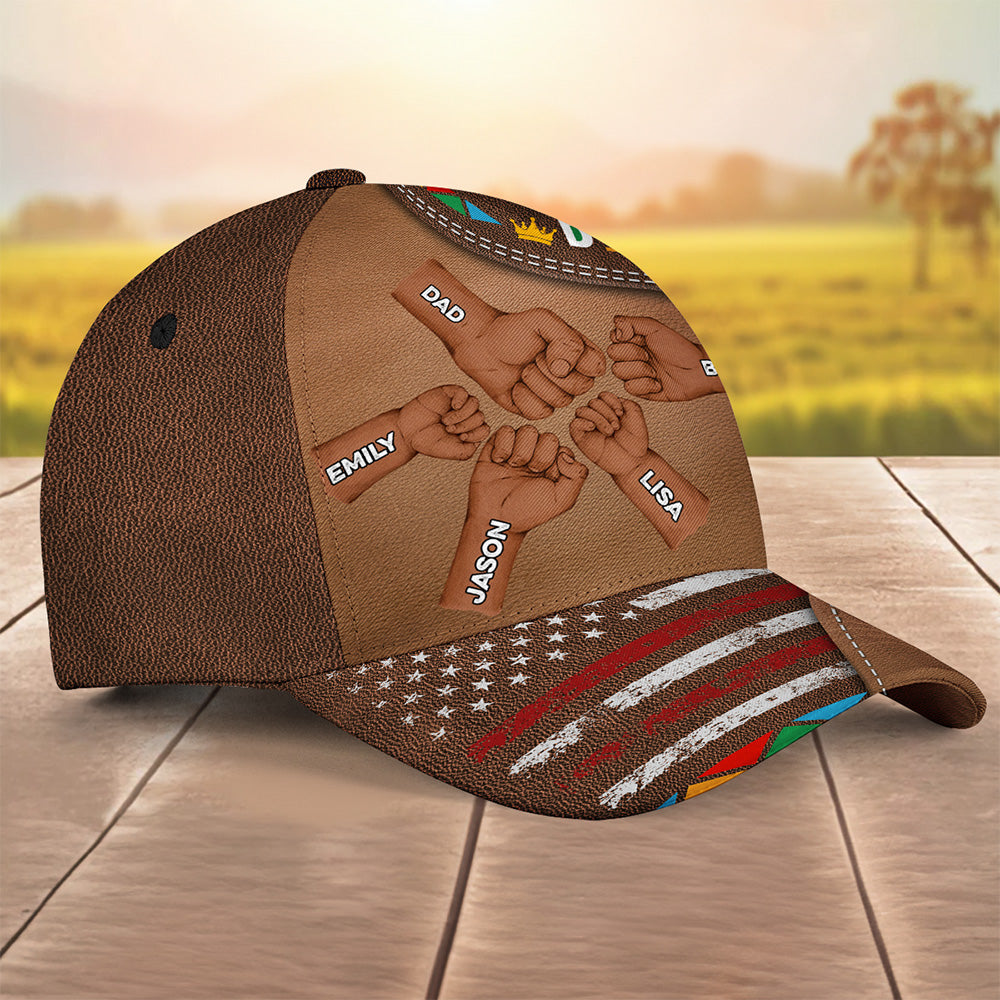 Dope Black Dad - Personalized Custom Classic Cap