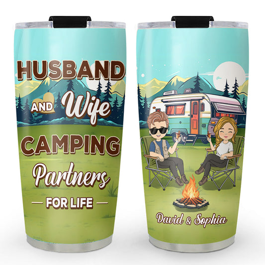 Camping Partners For Life - Personalized Custom Tumbler