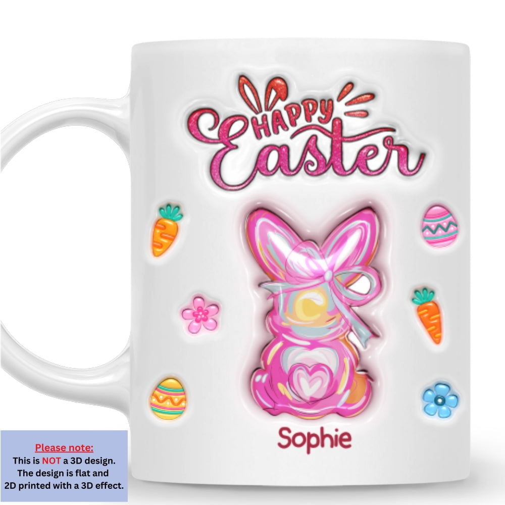 Happy Easter Surprise - Personalized Custom 3D Inflated Effect Mug