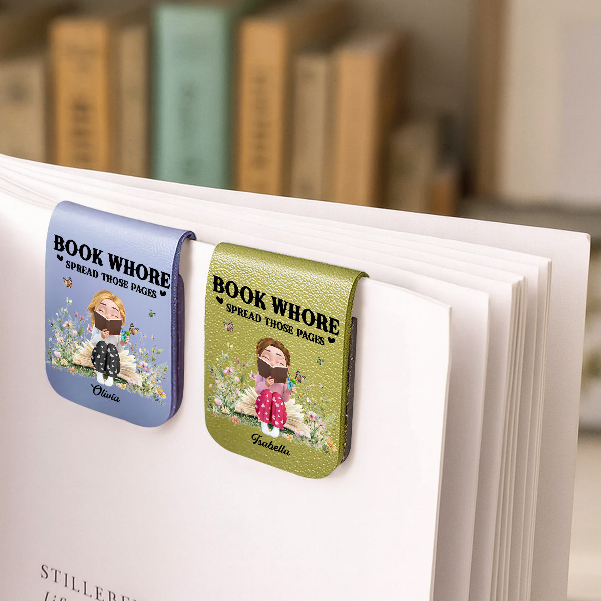 Pages Beg To Be Spread - Personalized Custom Leather Bookmark