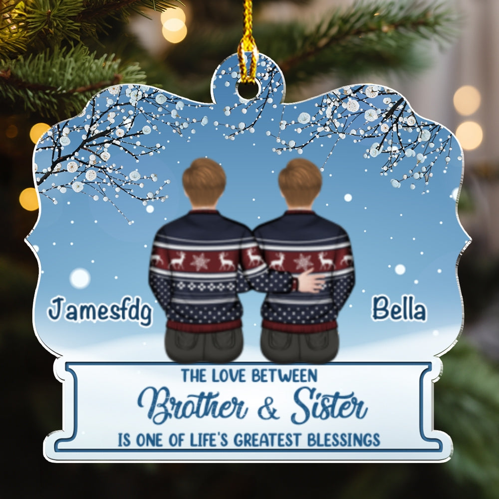 The Greatest Gift Is Family - Personalized Custom Acrylic Ornament