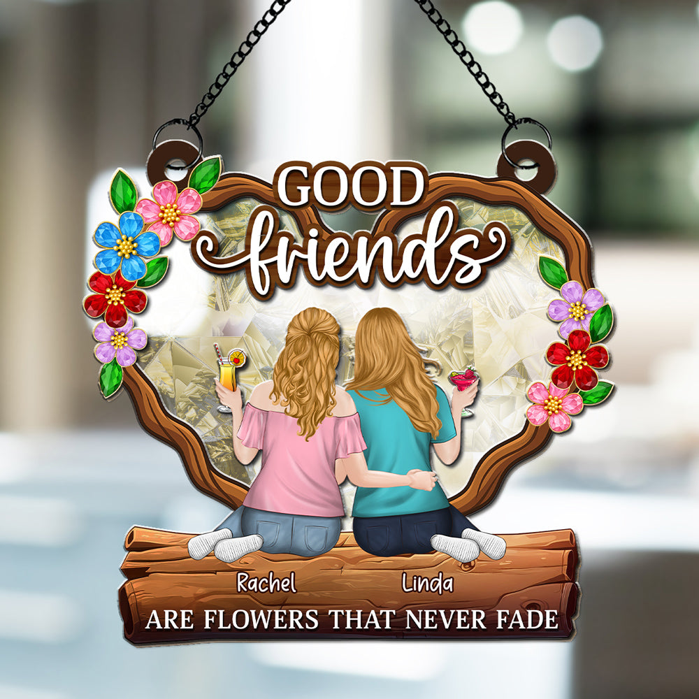 Flowers That Never Fade - Personalized Custom Suncatcher