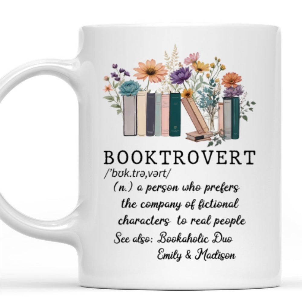 Booktrovert Person  - Personalized Custom Coffee Mug