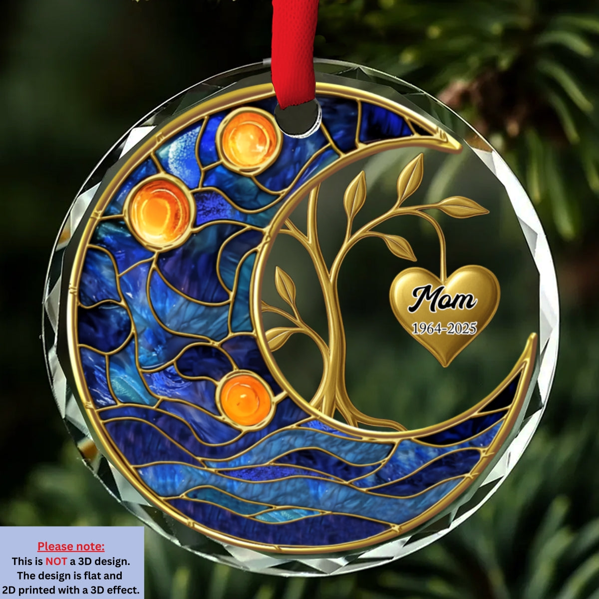 Miss You Everyday - Personalized Custom Glass Ornament