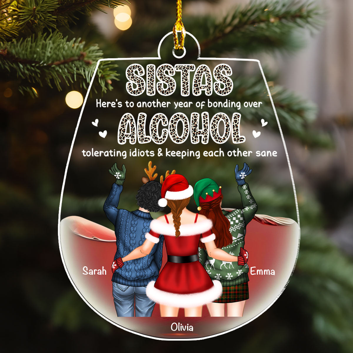 Alcohol Tolerating - Personalized Custom Acrylic Ornament