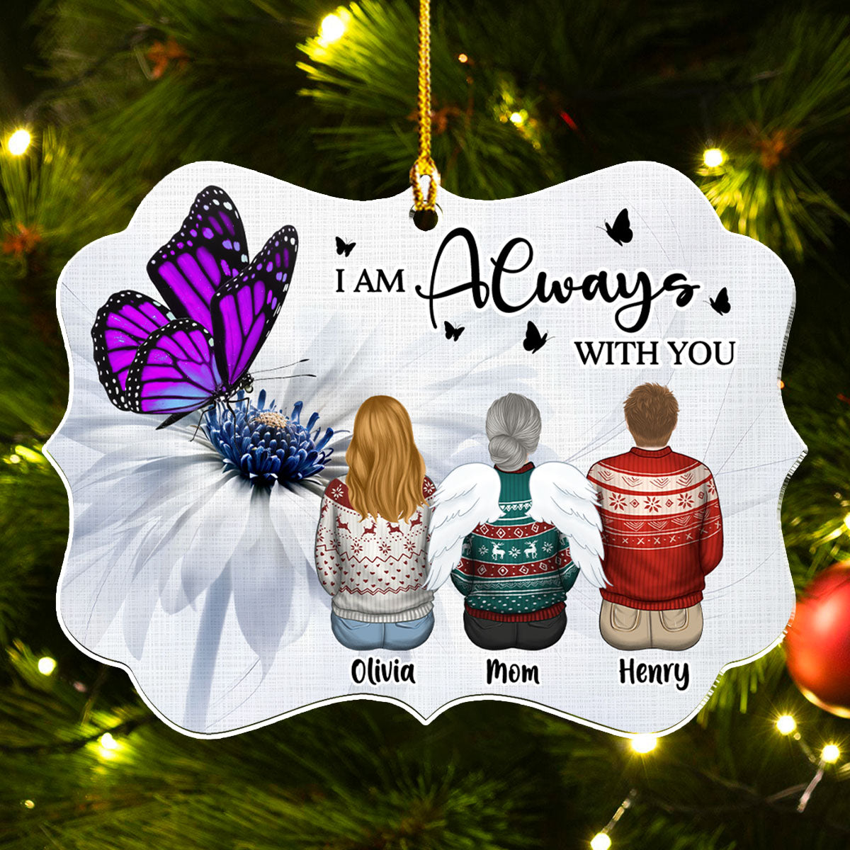 Always With You Version 2 - Personalized Custom Acrylic Ornament