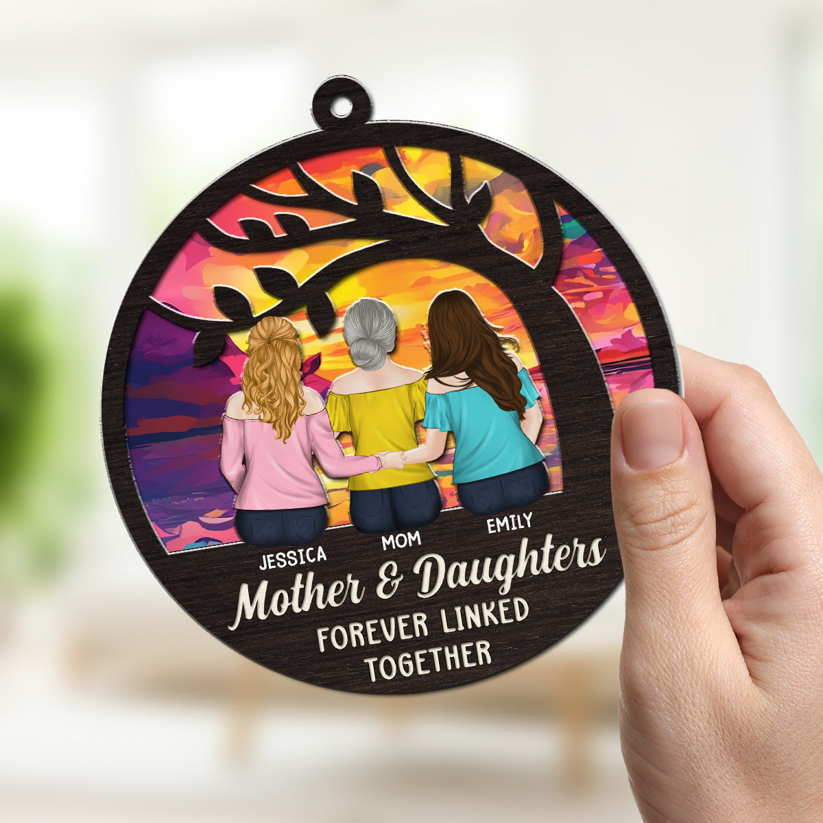 The Love Between Us - Personalized Custom Suncatcher