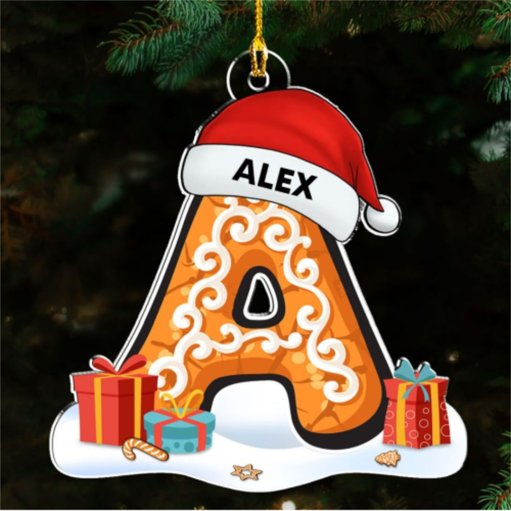 Name And Letter - Personalized Custom Acrylic Ornament