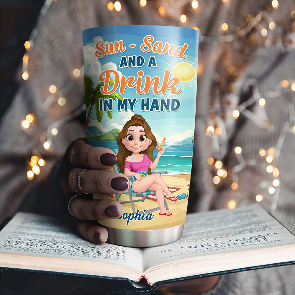 Beach Vacation - Personalized Custom Tumbler