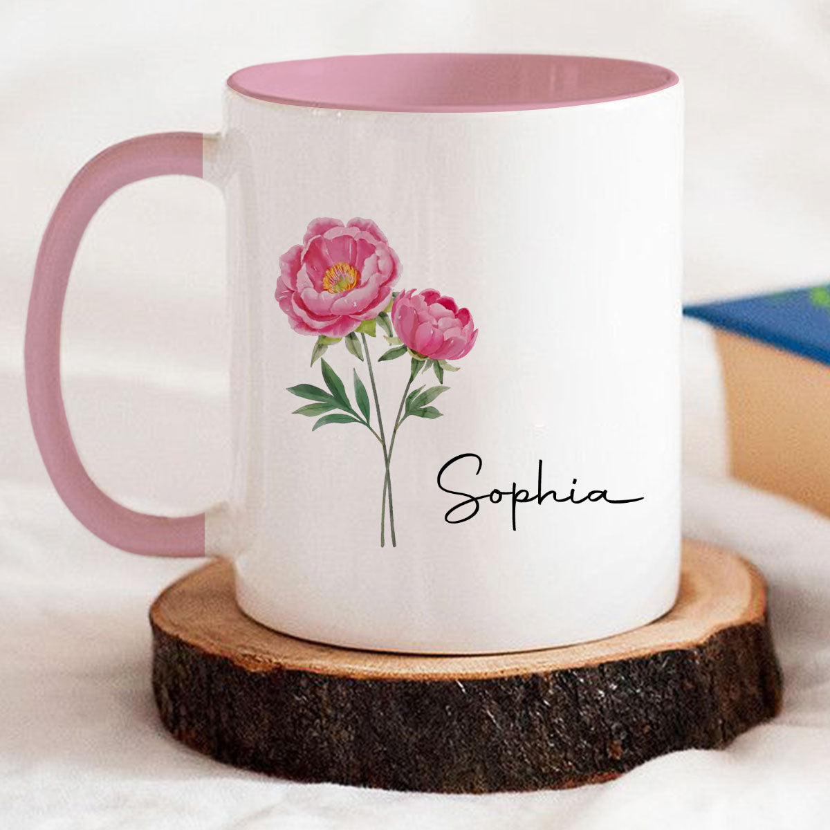 Me And My Better Half  - Personalized Custom Accent Mug