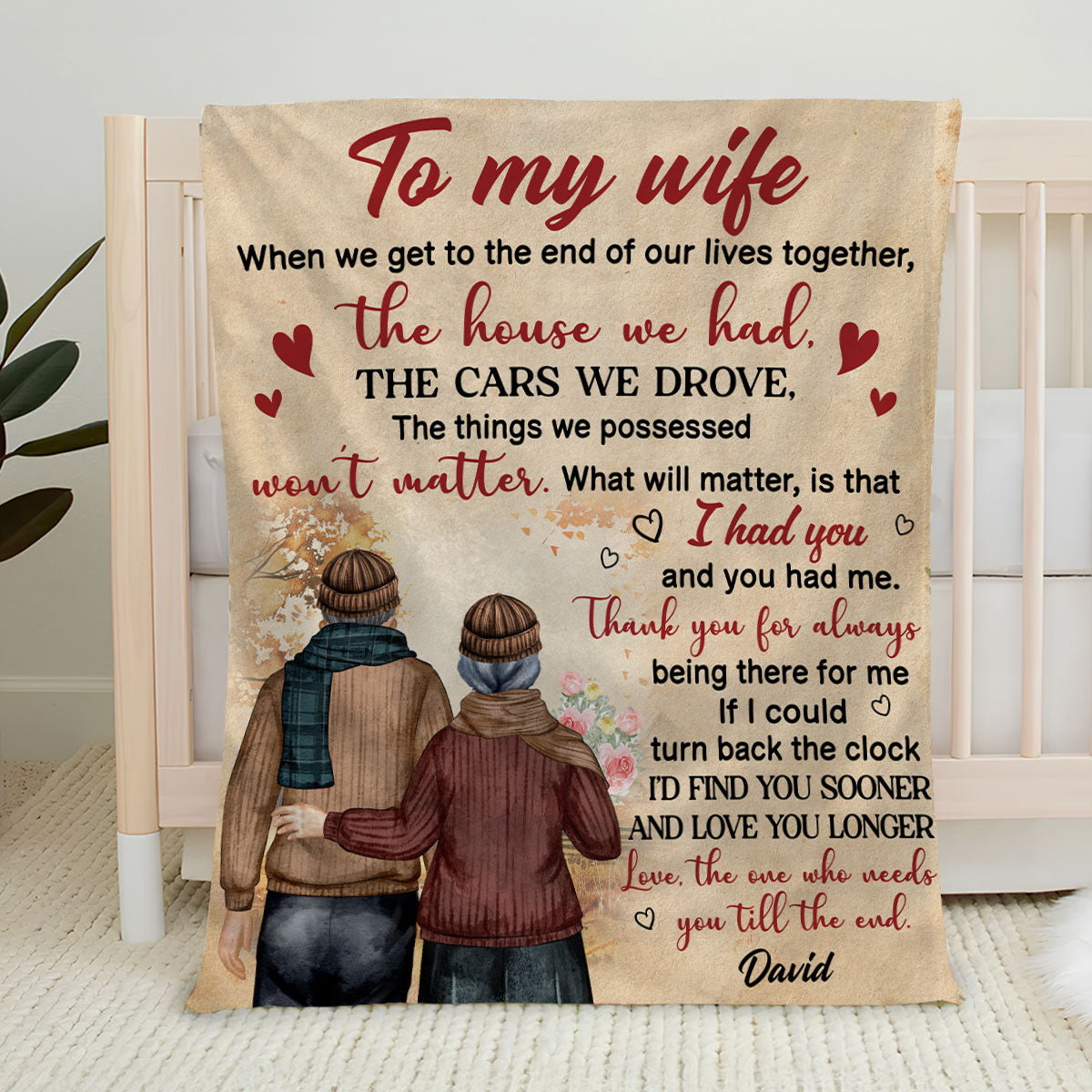 This Blanket Is For My Wife - Personalized Custom Fleece Blanket