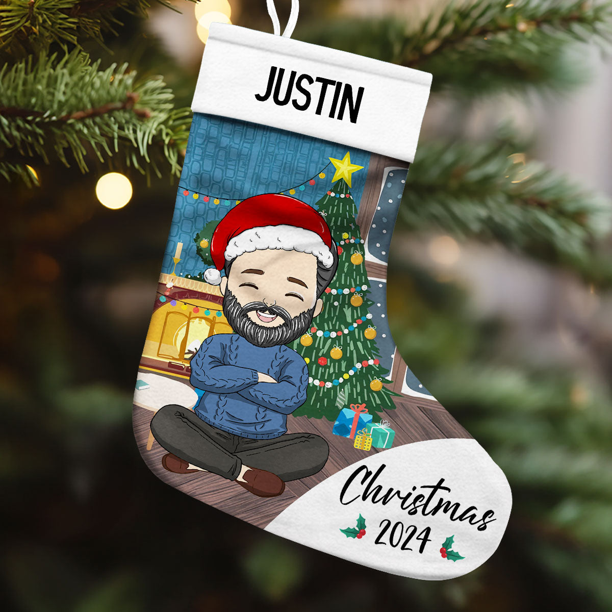 Family Christmas 2024 - Personalized Custom Christmas Stocking