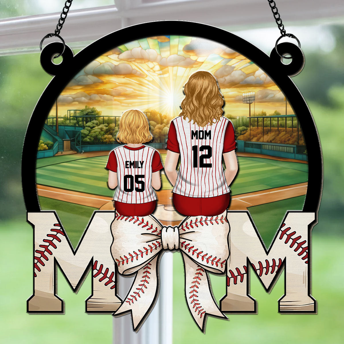 Best Mom Dream Team - Personalized Custom Suncatcher