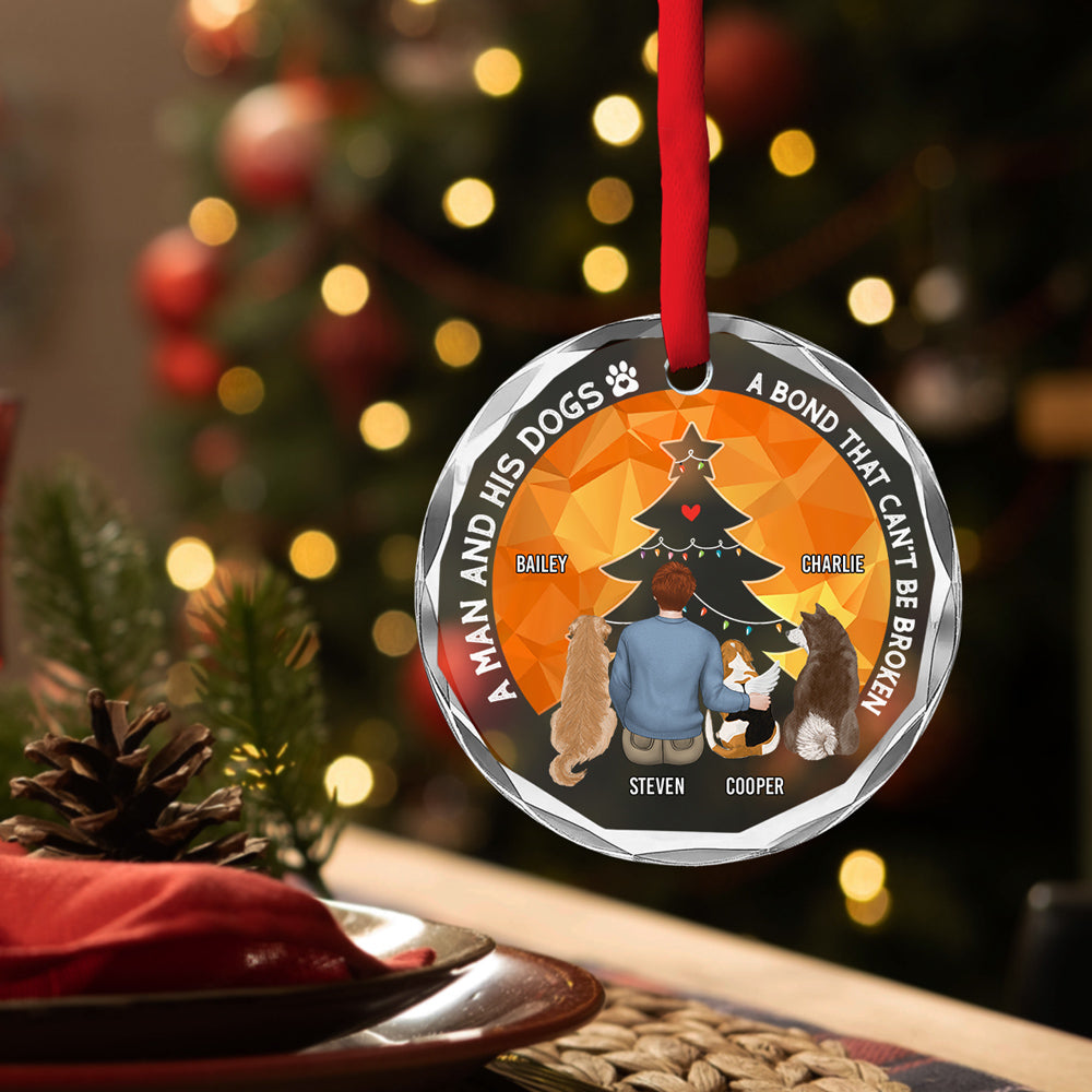 You Are Always In My Heart - Personalized Custom Glass Ornament