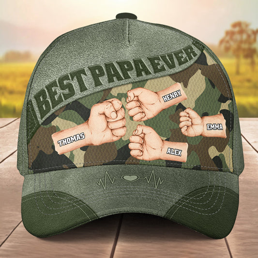 Best Dad Grandpa Ever - Personalized Custom Classic Cap