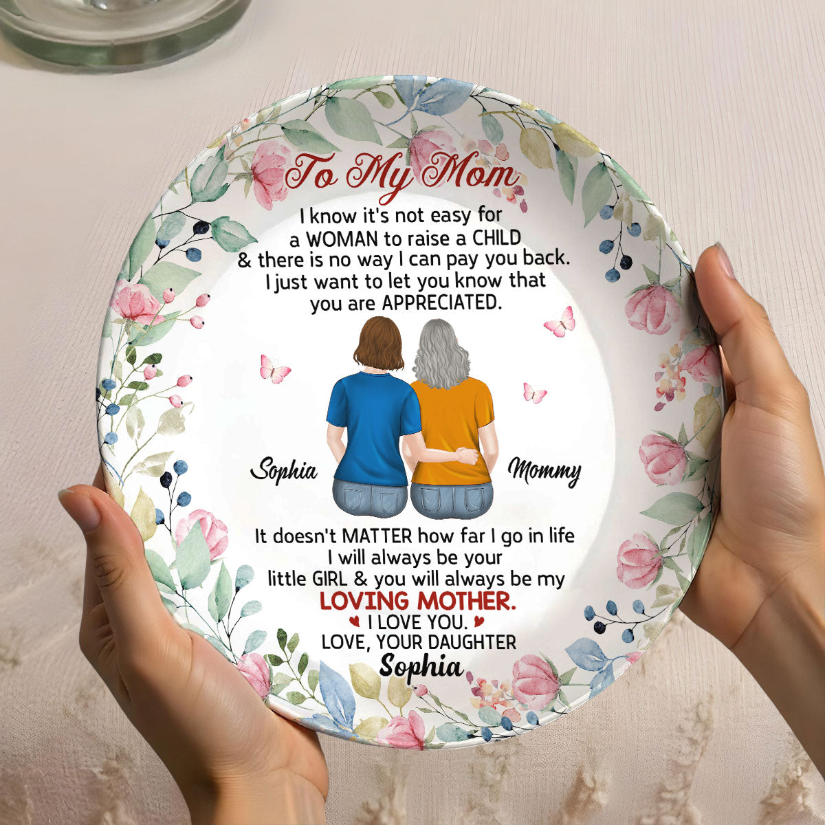 Best Mom Ever - Personalized Custom Plate