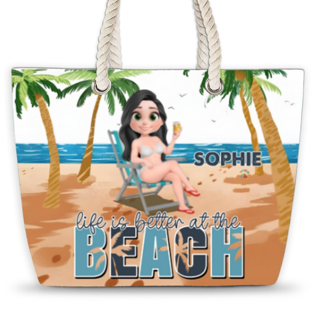 Life Is Better - Personalized Custom Beach Bag