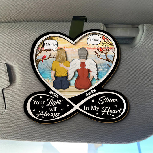 My Heart Was Not Ready - Personalized Custom Car Visor Clip