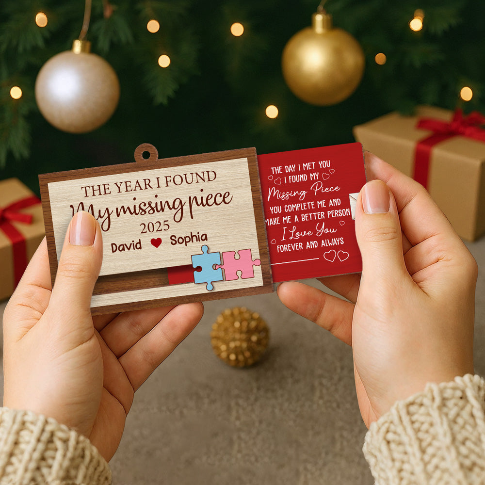 I Love You Forever And Always - Personalized Custom Slide Ornament