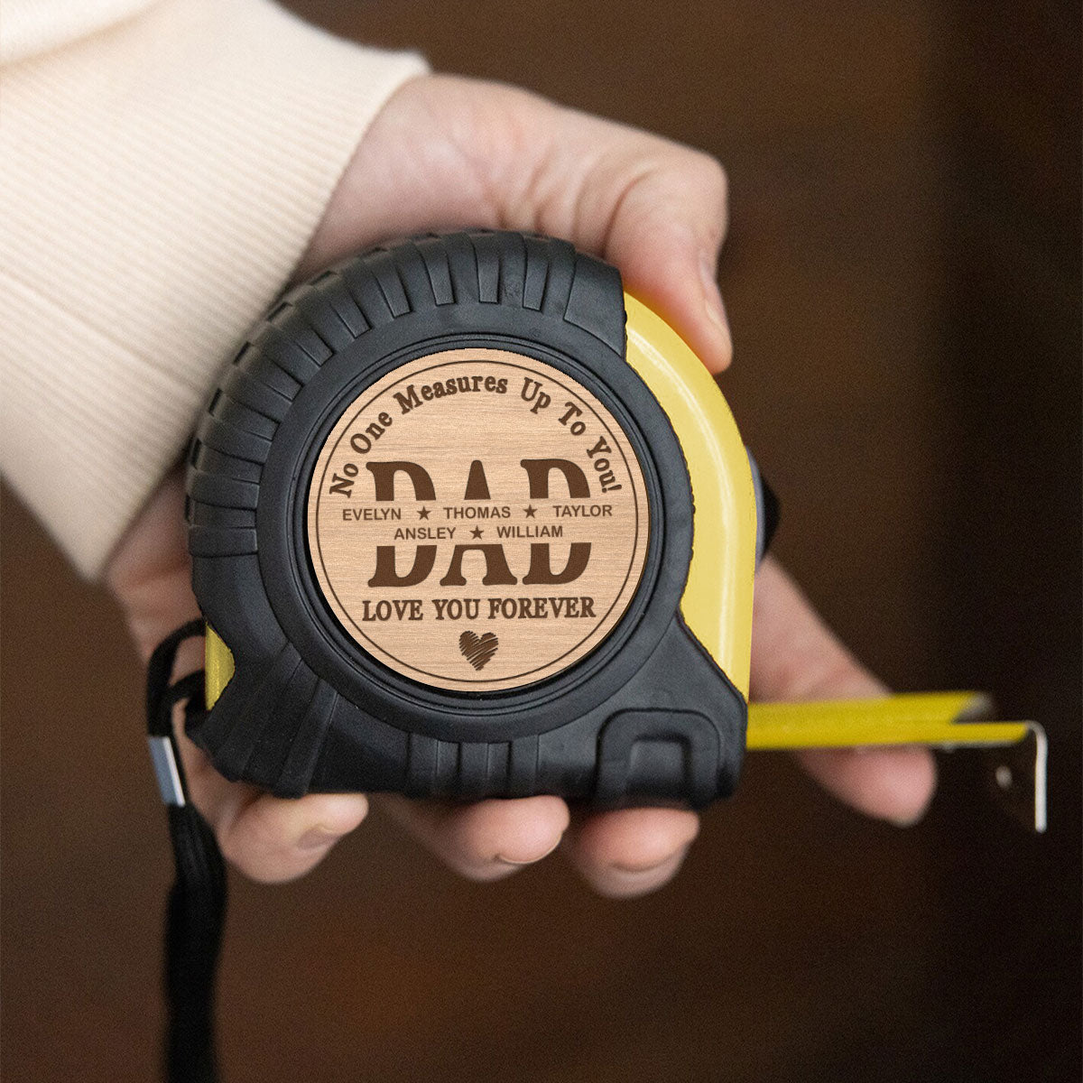 Up To You Dad - Personalized Custom Tape Measure