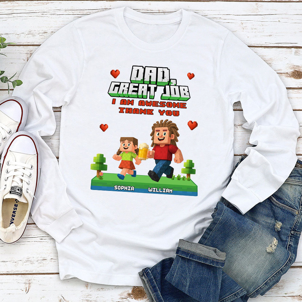 Awesome Daddy Of Us - Personalized Custom Shirt