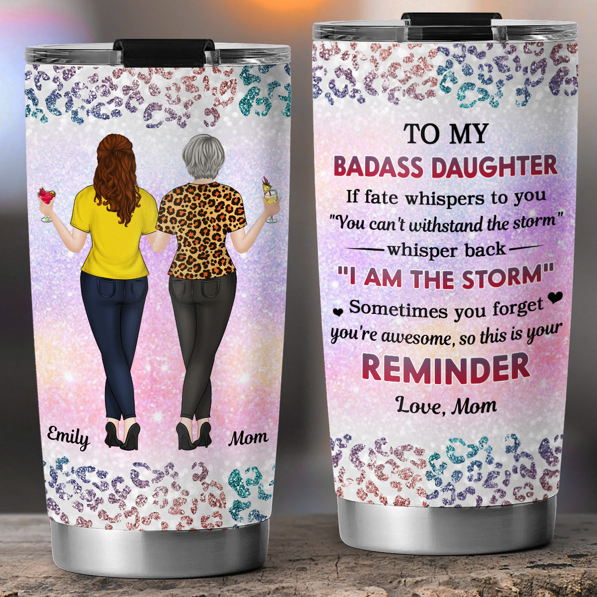 Dear Daughter Keep Slaying - Personalized Custom Tumbler