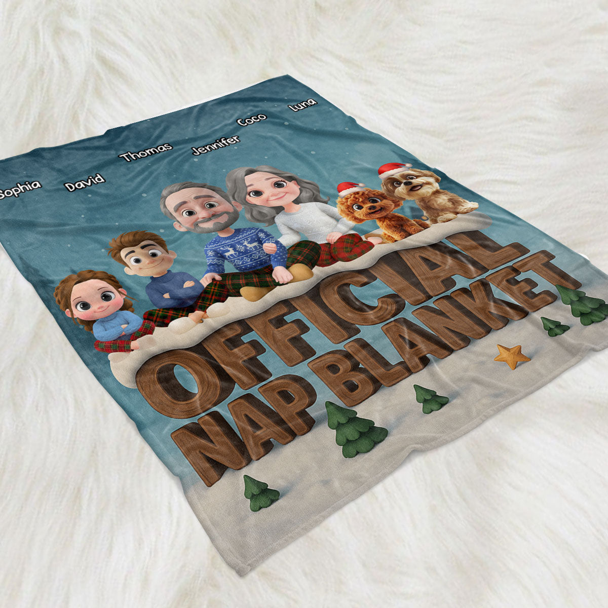 As A Family Now Onwards - Personalized Custom Fleece Blanket