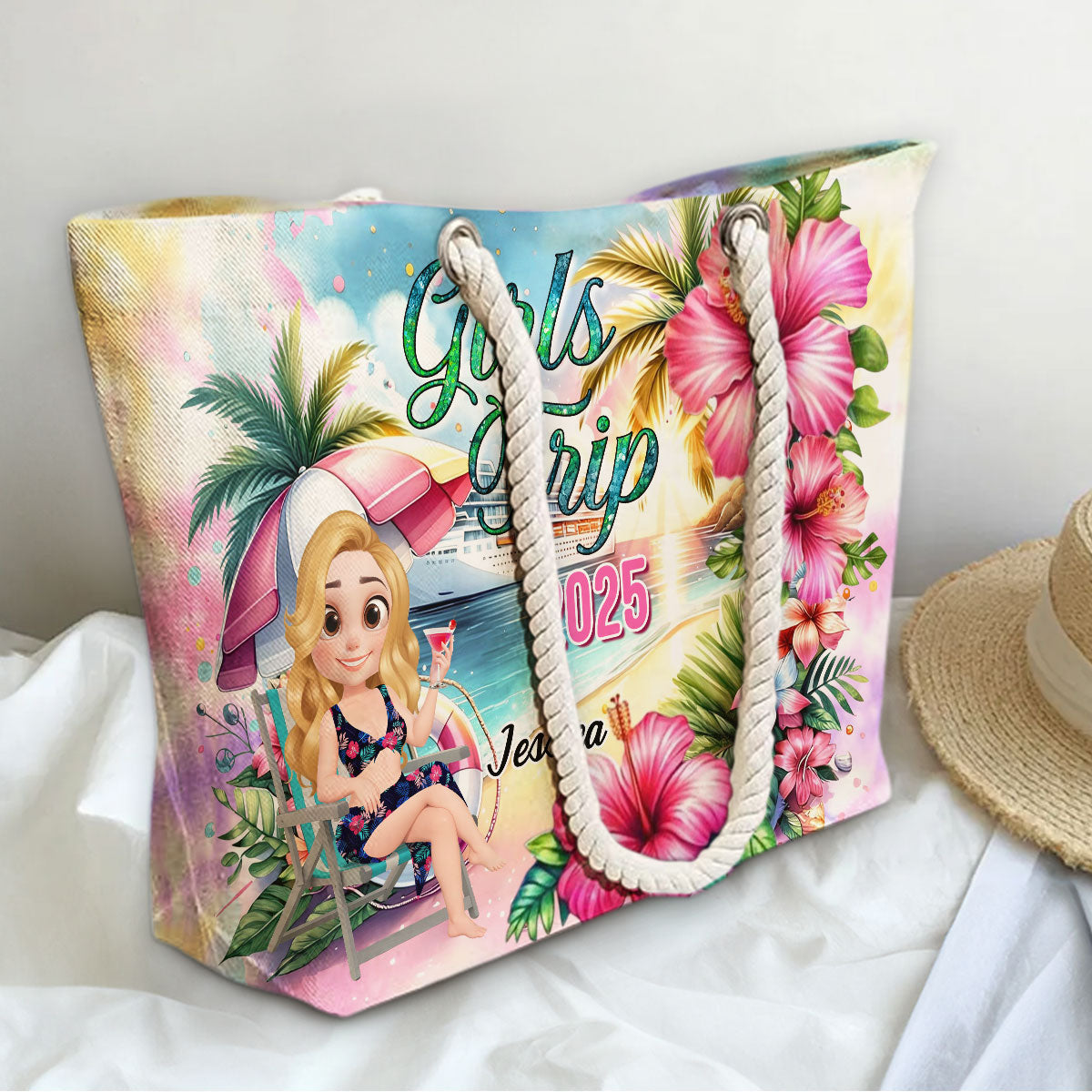 Girls Trip - Personalized Beach Bag