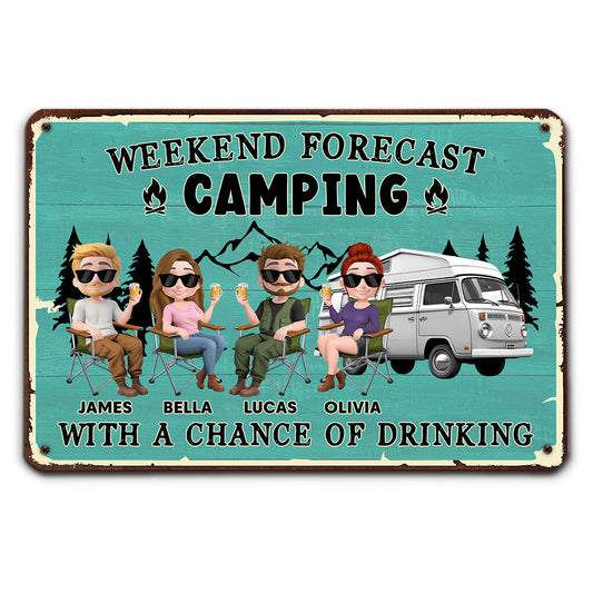 I Predict A Fun Weekend - Personalized Custom Metal Signs
