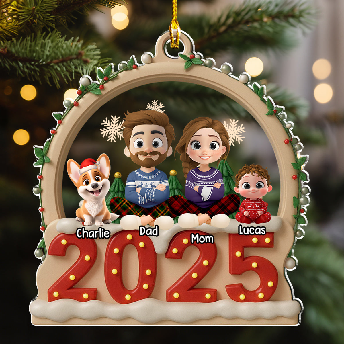 Our Christmas Together - Personalized Custom Acrylic Ornament