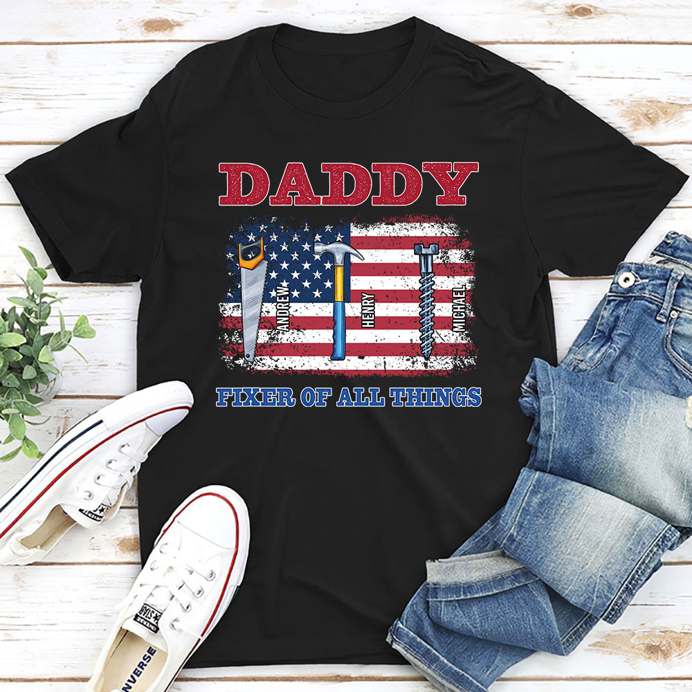 Handy Dad Hero At Home - Personalized Custom Shirt