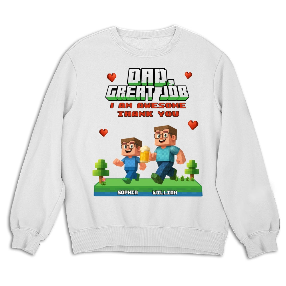 Awesome Daddy Of Us - Personalized Custom Shirt