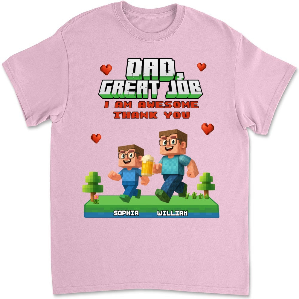 Awesome Daddy Of Us - Personalized Custom Shirt