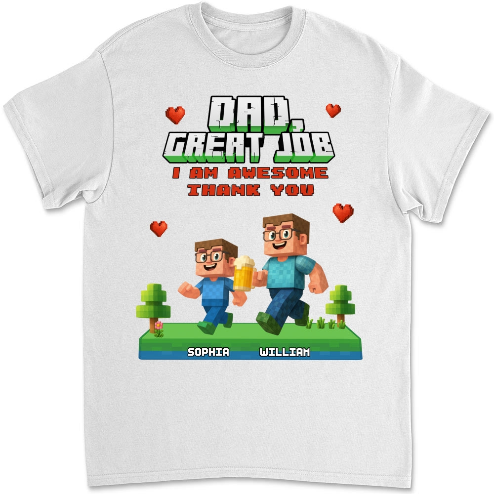 Awesome Daddy Of Us - Personalized Custom Shirt