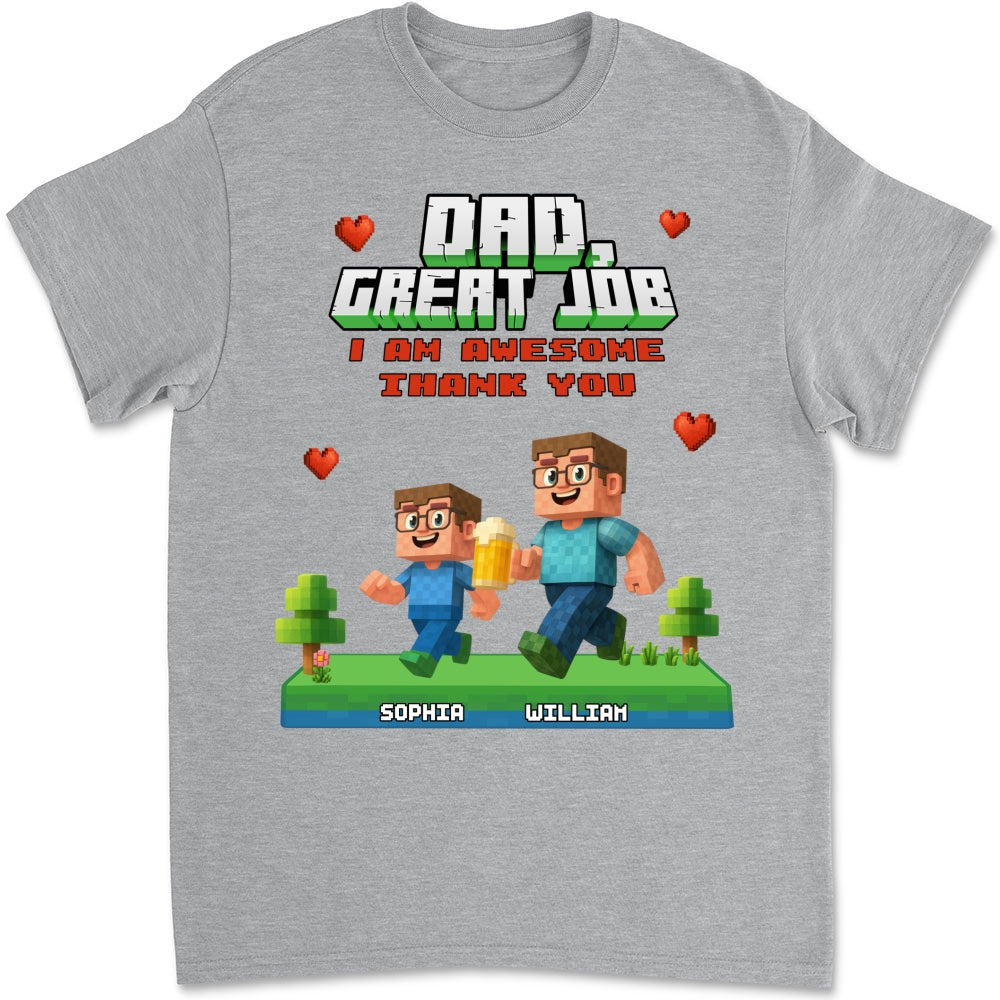 Awesome Daddy Of Us - Personalized Custom Shirt